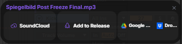 Vantom Whisper window showing a new bounce with quick-action buttons